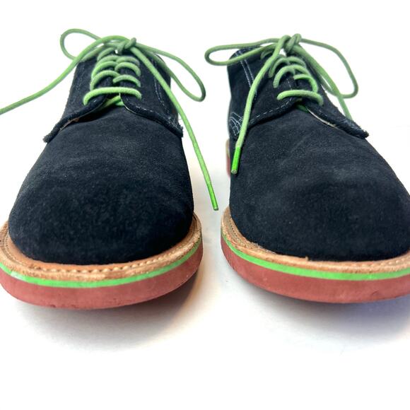 Walk-Over Suede Derby Oxford Shoe Navy Green Heritage Preppy Size 8.5 main image 10